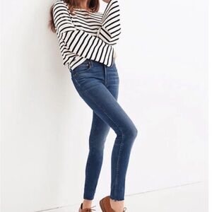 Madewell 9” high rise skinny jeans